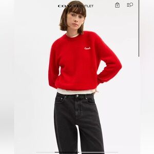 Coach Embroidered Crewneck Sweatshirt